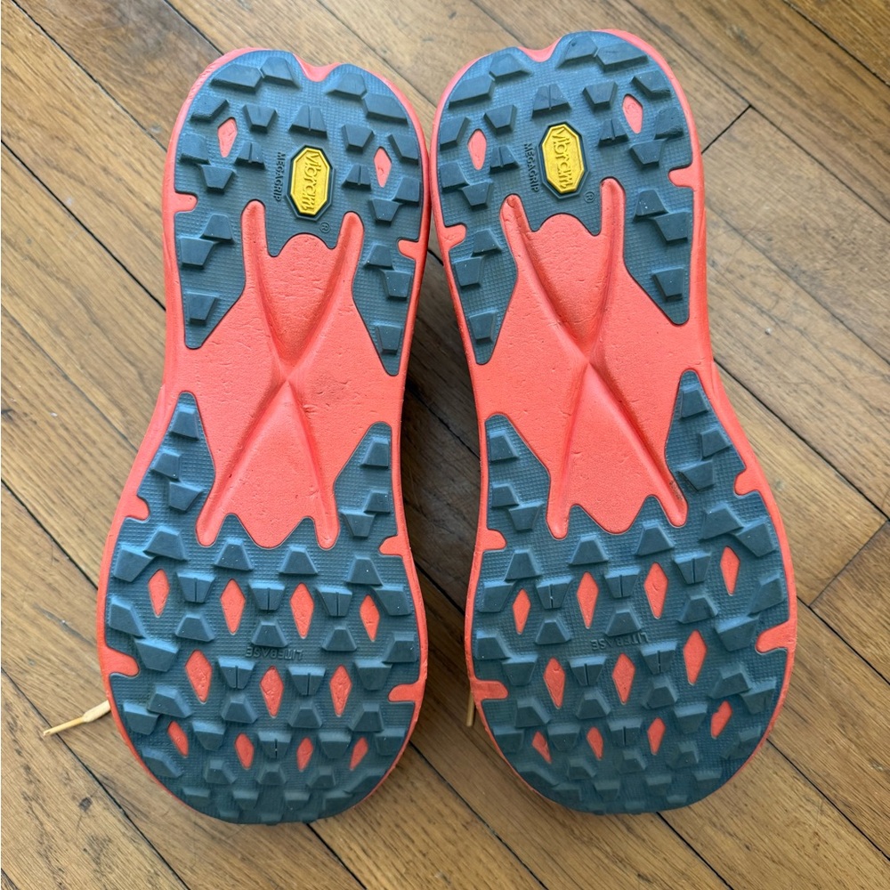 Hoka One One Orange and Black Athletic Shoes for Performance - Picture 3 of 6